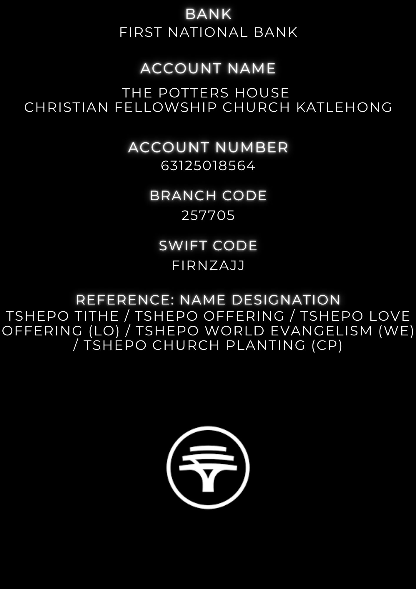 The Potters House Katlehong_New Banking Details (2) The Potters House Katlehong_New Banking Details (2)