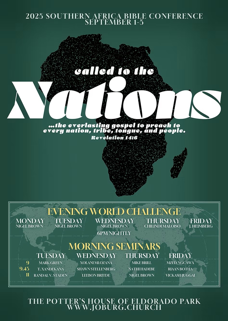 Called to the Nations 2025 Called to the Nations 2025